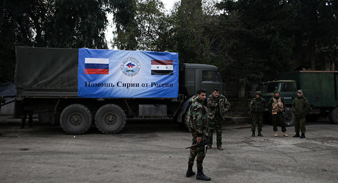 Russian Military Brings Almost 9 Tonnes of Relief Aid to Syria's Aleppo