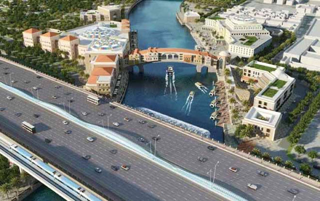 القناة ستربط منطقة الخليج التجاري بمياه الخليج العربي مروراً بداخل مدينة دبي
