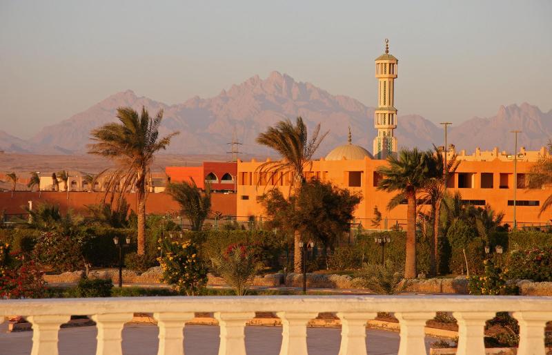 View of Desert Mountains from Hurghada, Egypt