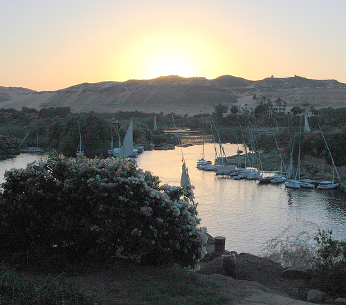 Sunset, Aswan, Egypt