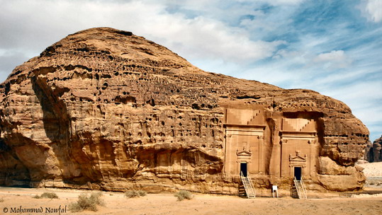 Nabataean Tomb in Mada'in-Salah, Saudi Arabia
